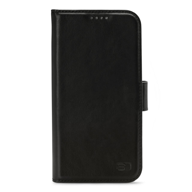 Senza Pure Leather Wallet Apple Iphone 14 Deep Black