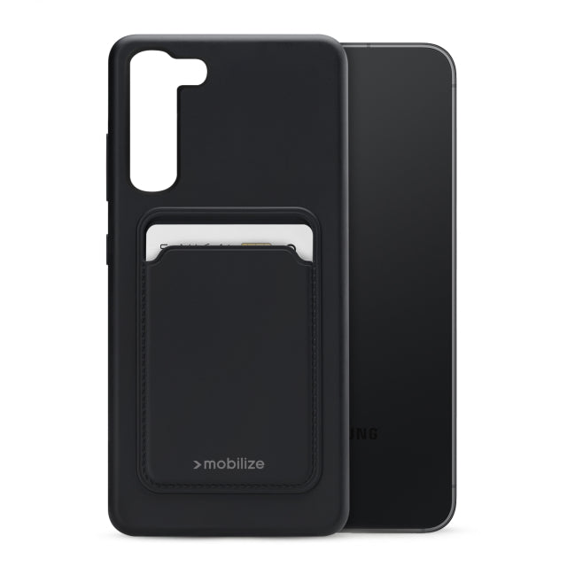 Mobilize Rubber Gelly Card Case Samsung Galaxy S23 5G Matt Black