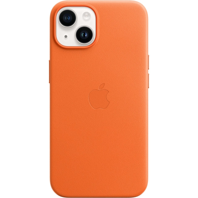Apple Mpp83Zm/A Apple Leather Case With Magsafe Iphone 14 Orange