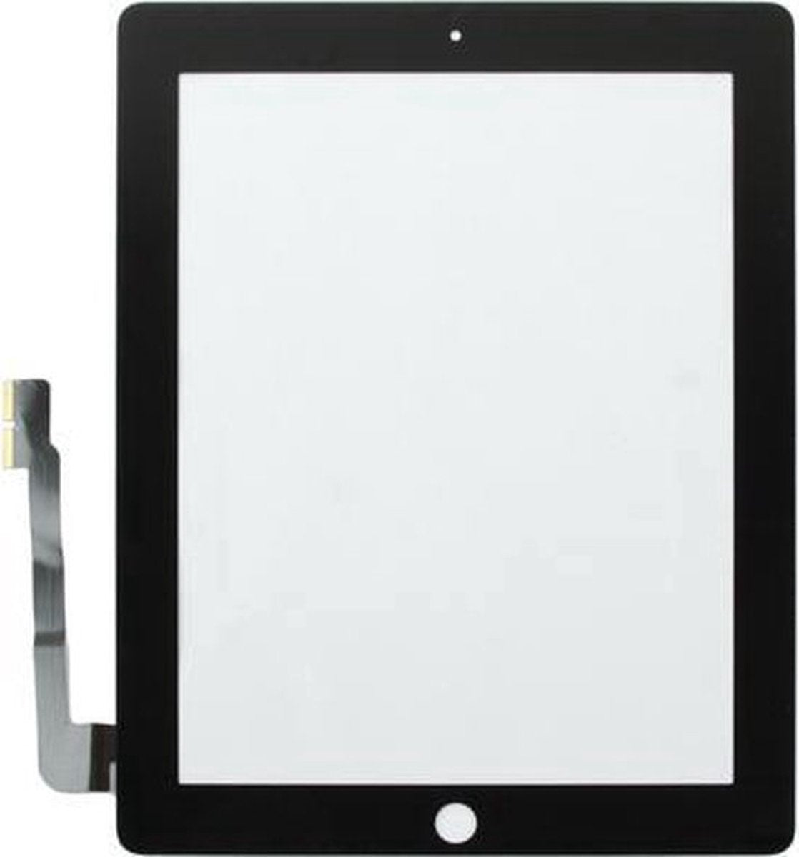 Touch Digitizer Voor I-Pad 3 + I-Pad 4 Zwart - Models A1416, A1403, A1430, A1458, A1459, A1460