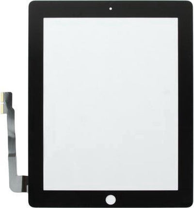 Touch Digitizer Voor I-Pad 3 + I-Pad 4 Zwart - Models A1416, A1403, A1430, A1458, A1459, A1460