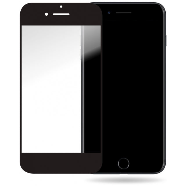 Mobilize Glass Screen Protector - Black Frame - Apple Iphone 6/6S