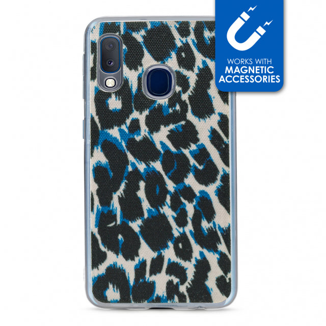 My Style Magneta Case For Samsung Galaxy A20E Blue Leopard