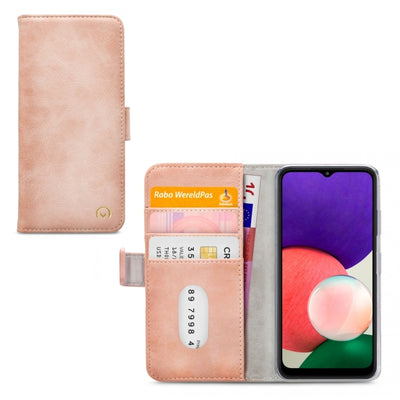 Mobilize Elite Gelly Wallet Book Case Samsung Galaxy A22 5G Soft Pink
