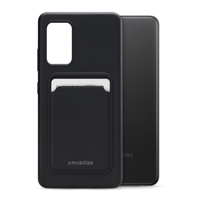 Mobilize Rubber Gelly Card Case Samsung Galaxy A32 4G Matt Black