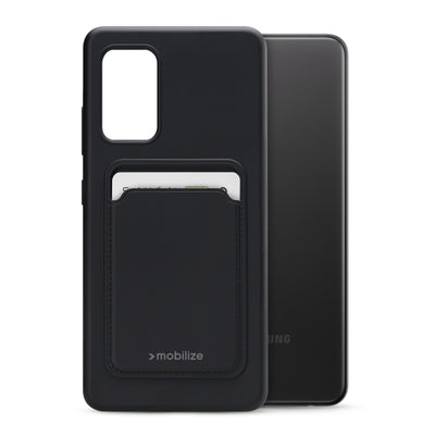 Mobilize Rubber Gelly Card Case Samsung Galaxy A32 4G Matt Black
