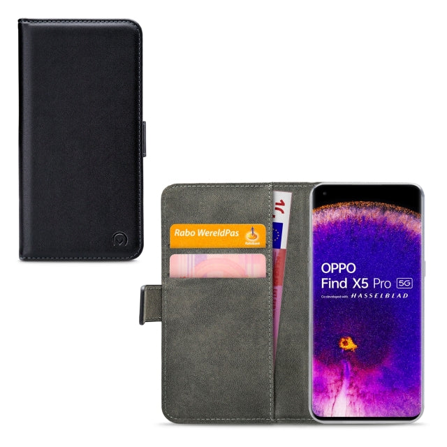 Mobilize Classic Gelly Wallet Book Case Oppo Find X5 Pro 5G Black