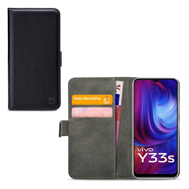 Mobilize Classic Gelly Wallet Book Case Vivo Y33S Black