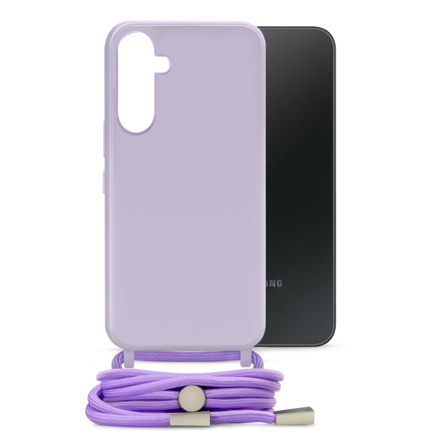 Mobilize Lanyard Gelly Case For Samsung Galaxy A34 5G Pastel Purple