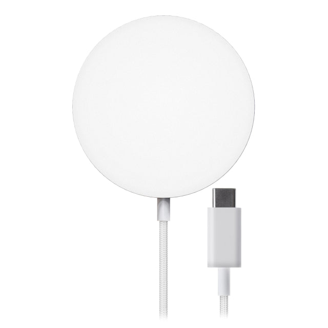 Mobilize Strong Magnetic Magsafe Compatible Wireless Charger 15W White