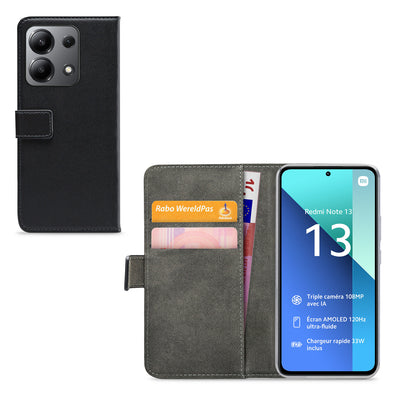Mobilize Classic Gelly Wallet Book Case Xiaomi Redmi Note 13 4G Black