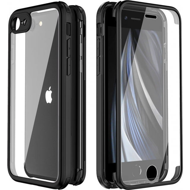 Valenta Tempered Glass Full Cover Bumper Case Apple Iphone 7/8/Se (2020/2022) Black