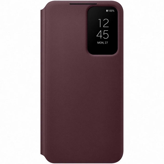 Samsung Ef-Zs901Ceegee Samsung Smart Clear View Cover Galaxy S22 5G Burgundy