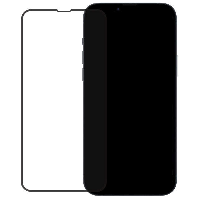 Mobilize Edge-To-Edge Glass Screen Protector Apple Iphone 13 Pro Max/14 Plus Black Full Glue