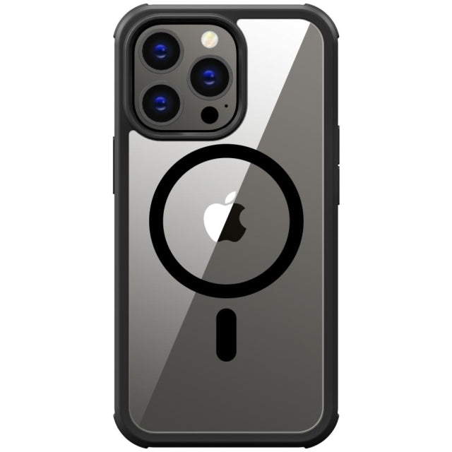 Valenta Tempered Glass Full Cover Magsafe Bumper Case Apple Iphone 14 Pro Black