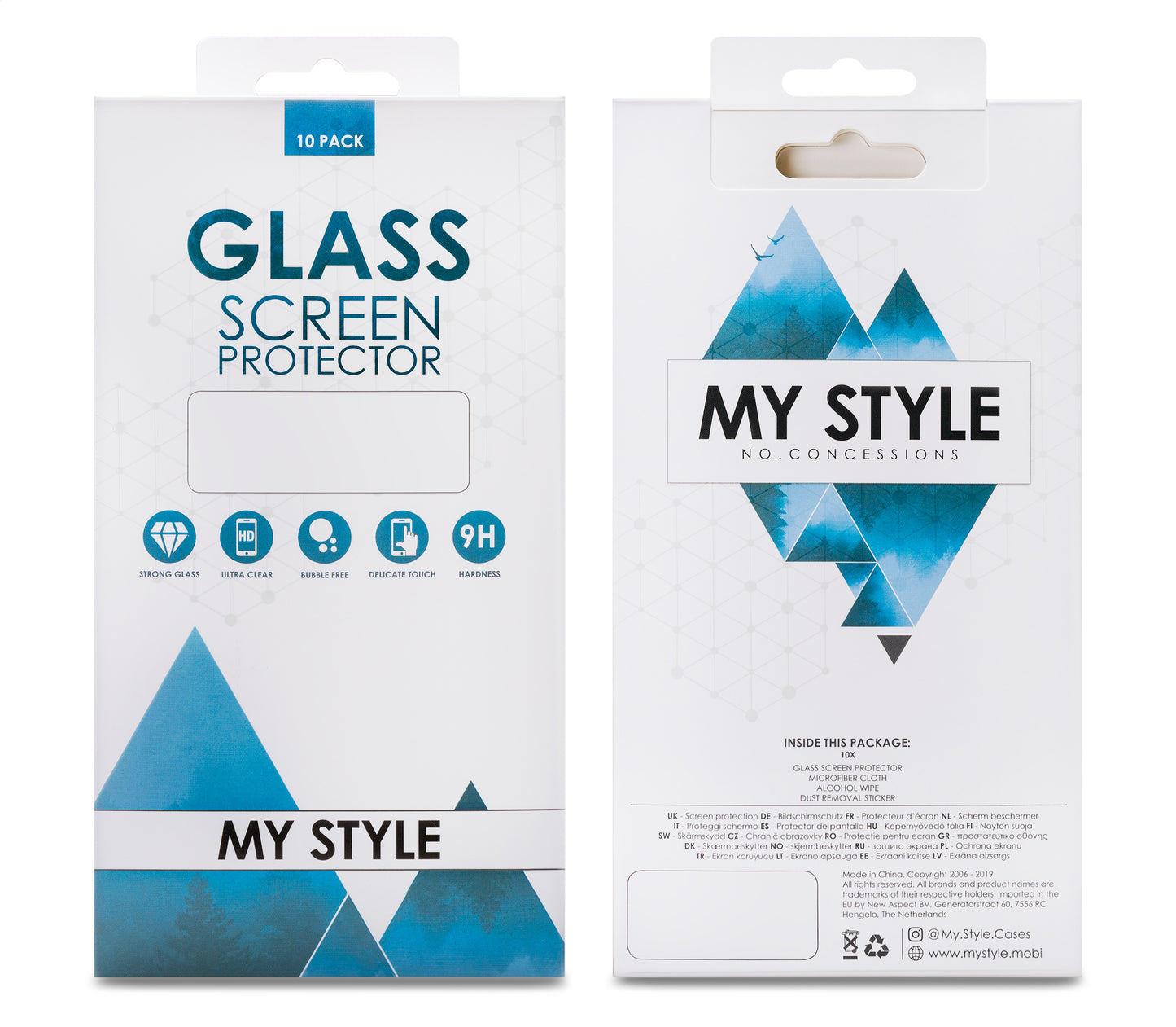 My Style Tempered Glass Screen Protector For Samsung Galaxy A55 5G Clear (10-Pack)