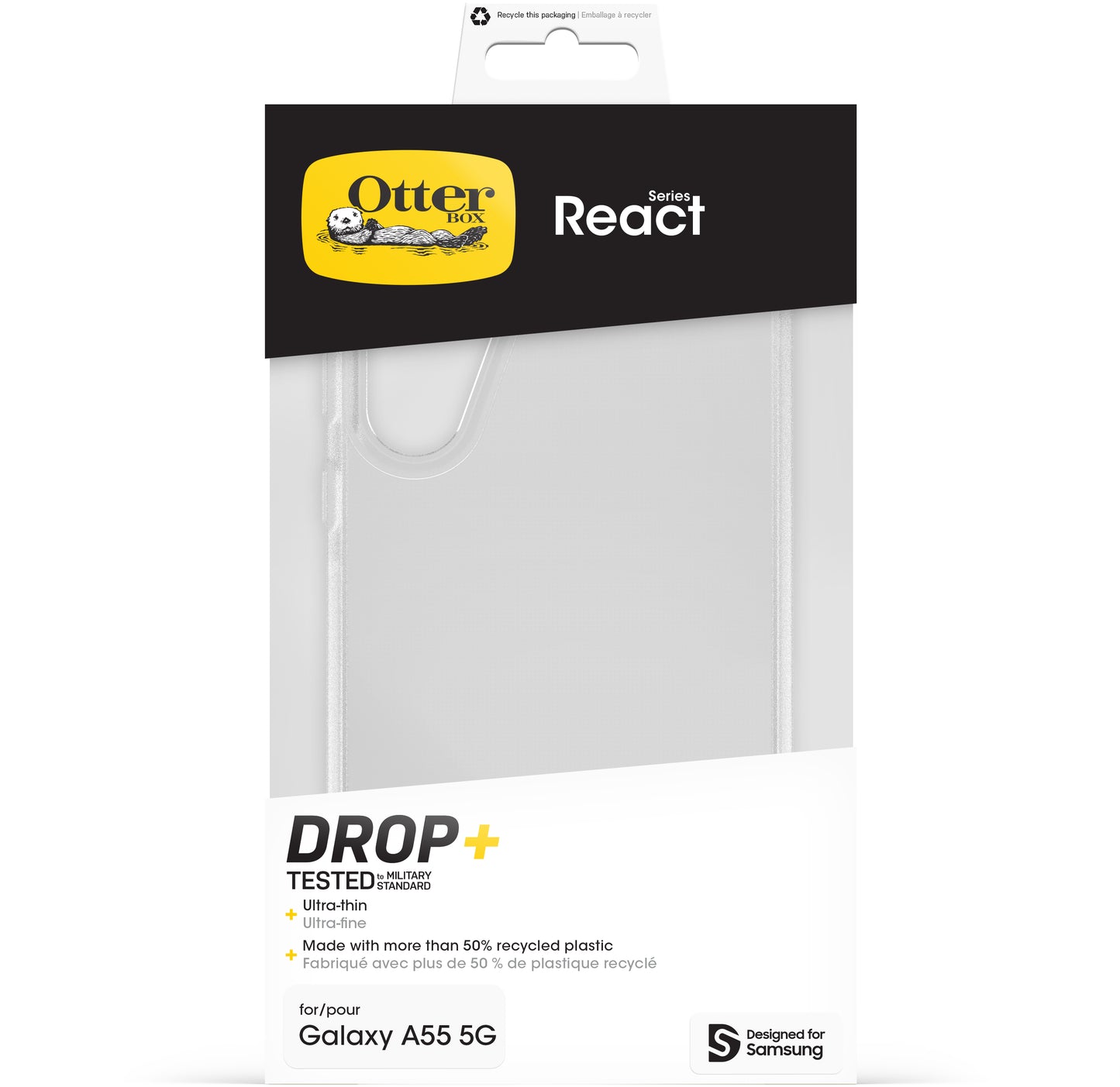 Otterbox React Series Samsung Galaxy A55 5G Clear