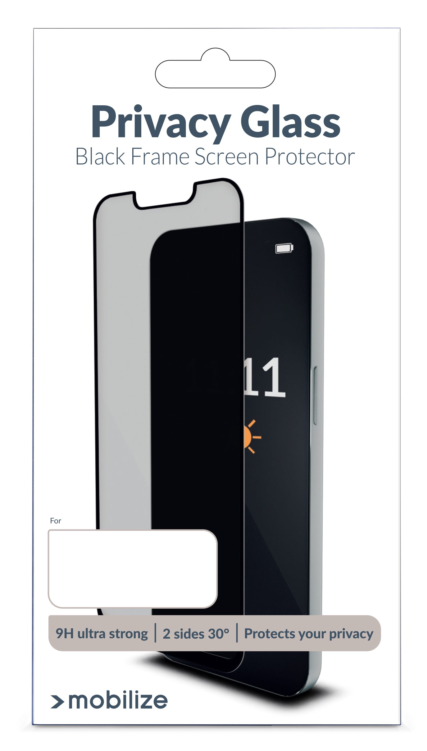 Mobilize Privacy Glass Screen Protector - Black Frame - For Samsung Galaxy S24+ 5G