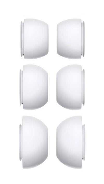 Xccess Silicon Replacement Ear Tips For Airpod Pro 1/2 Size S/M/L (3 Pair) White
