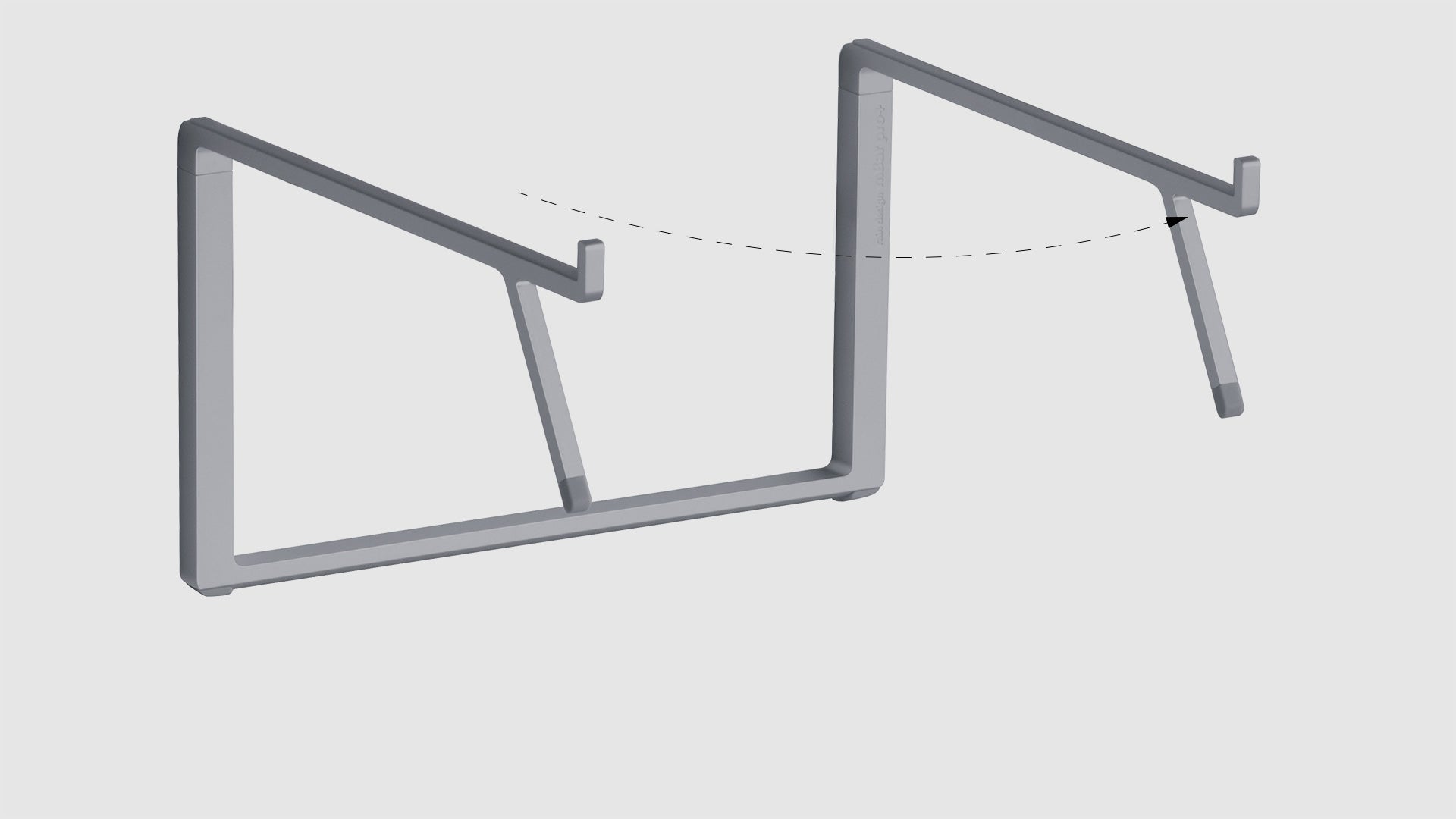 Rain Design Mbar Pro+ Foldable Laptop Stand Space Grey