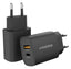 Mobilize Bulk Mobilize Wall Charger Usb-C + Usb 25W With Pd/Pps Black (Bulk)