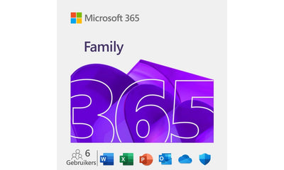 Microsoft 365 Family - 6 Gebruikers 1 Jaar - Inclusief updates