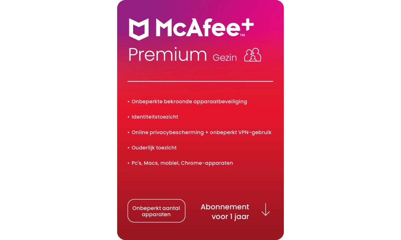 McAfee+ Premium Family - Onbeperkt Apparaten