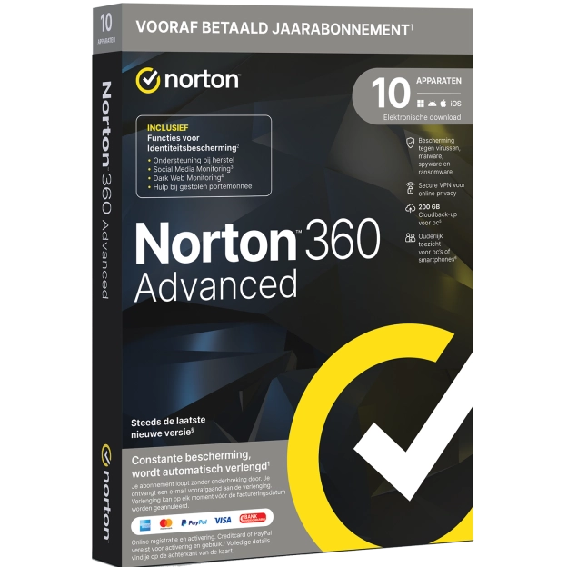 Norton 360 Advanced - 10 Apparaten